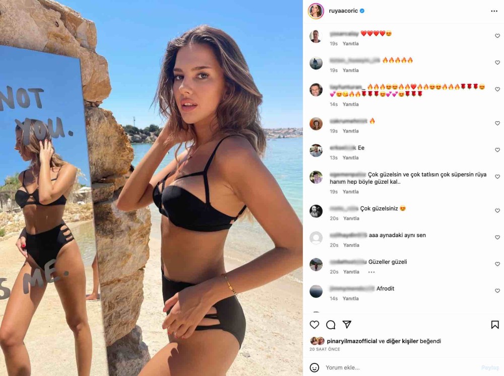 ruya coric in bikinili yaz paylasimi begeni topladi afrodit